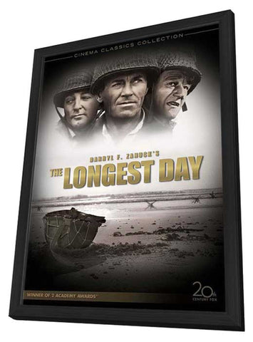 The Longest Day 11 x 17 Movie Poster - Style C - in Deluxe Aluminum Frame