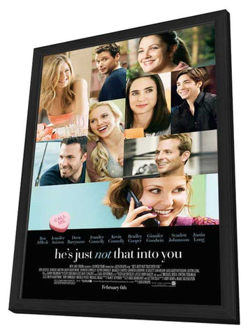 He's Just Not That Into You 11 x 17 Movie Poster - Style B - in Deluxe Aluminum Frame