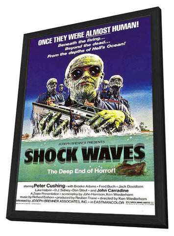 Shock Waves 11 x 17 Movie Poster - Style A - in Deluxe Aluminum Frame