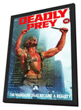 Deadly Prey 11 x 17 Movie Poster - UK Style A - in Deluxe Aluminum Frame