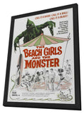 The Beach Girls and the Monster 11 x 17 Movie Poster - Style A - in Deluxe Aluminum Frame