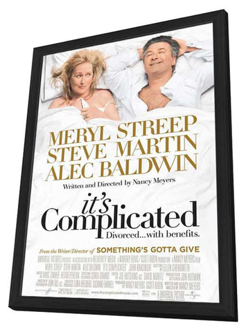 It's Complicated 11 x 17 Movie Poster - Style C - in Deluxe Aluminum Frame