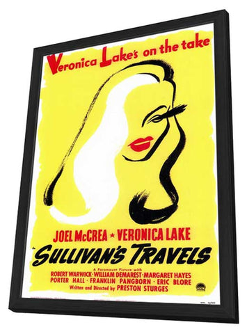 Sullivan's Travels 11 x 17 Movie Poster - Style B - in Deluxe Aluminum Frame