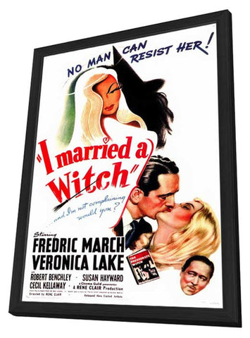 I Married a Witch 11 x 17 Movie Poster - Style A - in Deluxe Aluminum Frame
