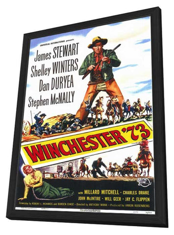 Winchester '73 11 x 17 Movie Poster - Style A - in Deluxe Aluminum Frame