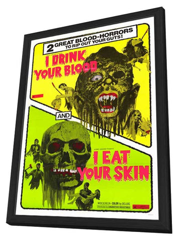 I Drink Your Blood 11 x 17 Movie Poster - Style A - in Deluxe Aluminum Frame