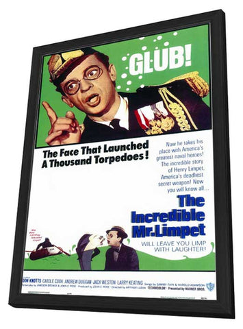 The Incredible Mr. Limpet 11 x 17 Movie Poster - Style A - in Deluxe Aluminum Frame