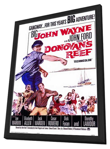 Donovan's Reef 11 x 17 Movie Poster - Style A - in Deluxe Aluminum Frame