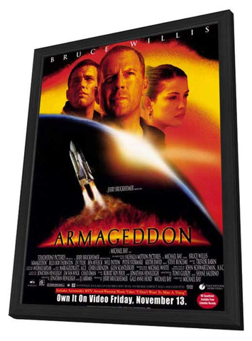 Armageddon 11 x 17 Movie Poster - Style B - in Deluxe Aluminum Frame