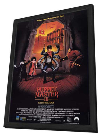 Puppet Master 3: Toulon's Revenge 11 x 17 Movie Poster - Style A - in Deluxe Aluminum Frame
