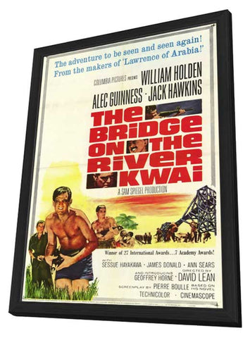 Bridge on the River Kwai 11 x 17 Movie Poster - Style C - in Deluxe Aluminum Frame