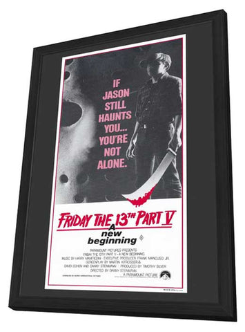 Friday the 13th Part 5 New Beginning 11 x 17 Movie Poster - Australian Style A - in Deluxe Aluminum Frame