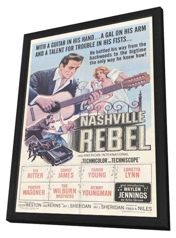 Nashville Rebel 11 x 17 Movie Poster - Style A - in Deluxe Aluminum Frame