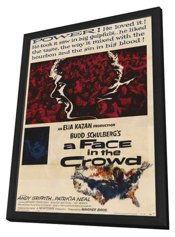 A Face in the Crowd 11 x 17 Movie Poster - Style A - in Deluxe Aluminum Frame