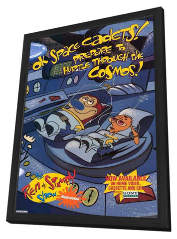 Ren and Stimpy Show 11 x 17 TV Poster - Style A - in Deluxe Aluminum Frame
