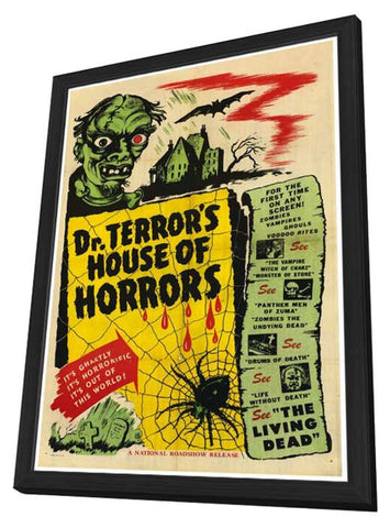 Dr. Terror's House of Horrors 11 x 17 Movie Poster - Style B - in Deluxe Aluminum Frame