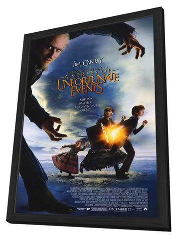Lemony Snicket's A Series of Unfortunate Events 11 x 17 Movie Poster - Style B - in Deluxe Aluminum Frame