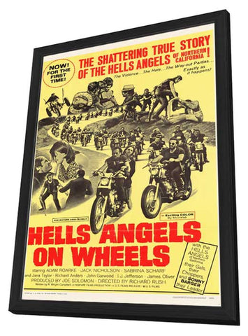 Hell's Angels on Wheels 11 x 17 Movie Poster - Style D - in Deluxe Aluminum Frame