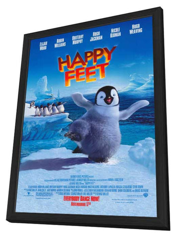 Happy Feet 11 x 17 Movie Poster - Style F - in Deluxe Aluminum Frame