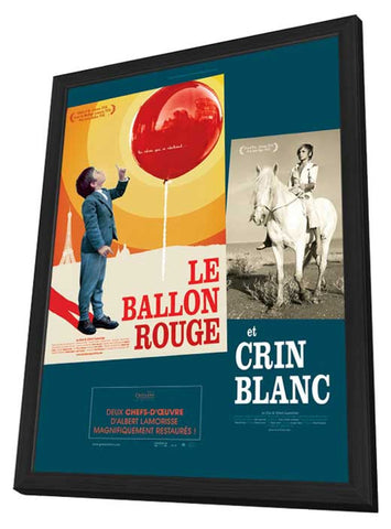 Red Balloon 11 x 17 Movie Poster - French Style A - in Deluxe Wood Frame