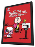 Be My Valentine Charlie Brown 11 x 17 Movie Poster - Style A - in Deluxe Aluminum Frame