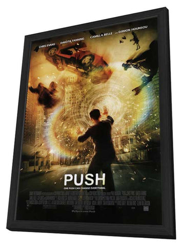 Push 11 x 17 Movie Poster - Style B - in Deluxe Aluminum Frame