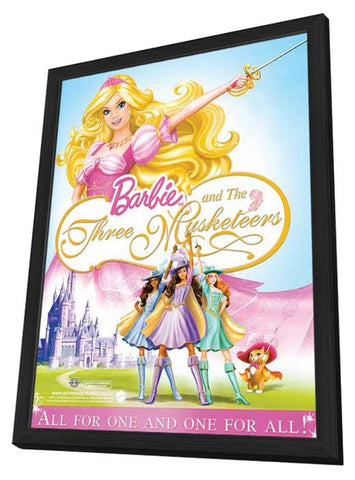 Barbie and the Three Musketeers 11 x 17 Movie Poster - Style A - in Deluxe Aluminum Frame
