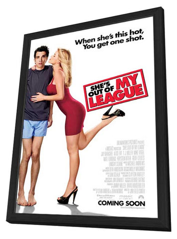 She's Out of My League 11 x 17 Movie Poster - Style B - in Deluxe Aluminum Frame