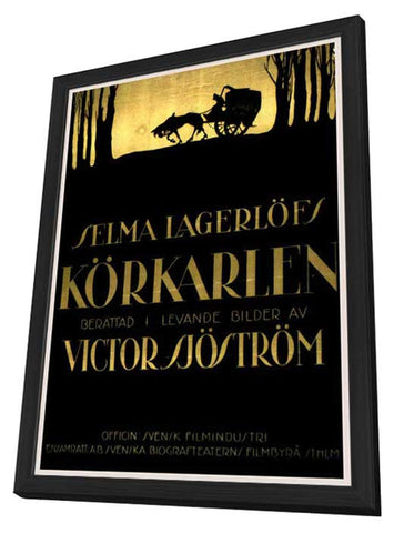 The Phantom Carriage 11 x 17 Movie Poster - Swedish Style A - in Deluxe Aluminum Frame