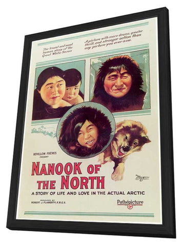 Nanook of the North 11 x 17 Movie Poster - Style A - in Deluxe Aluminum Frame