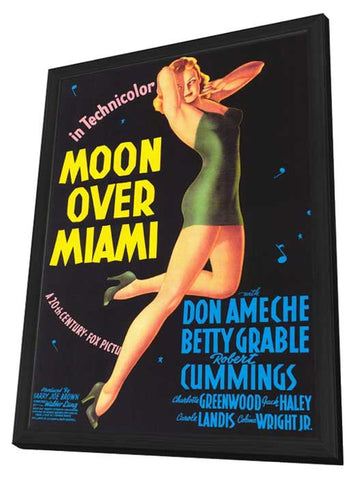 Moon Over Miami 11 x 17 Movie Poster - Style A - in Deluxe Aluminum Frame
