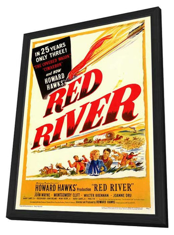 Red River 11 x 17 Movie Poster - Style A - in Deluxe Aluminum Frame