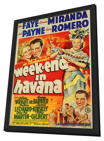 Weekend in Havana 11 x 17 Movie Poster - Style A - in Deluxe Aluminum Frame