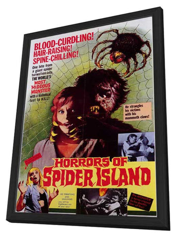 Horrors of Spider Island 11 x 17 Movie Poster - Style A - in Deluxe Aluminum Frame
