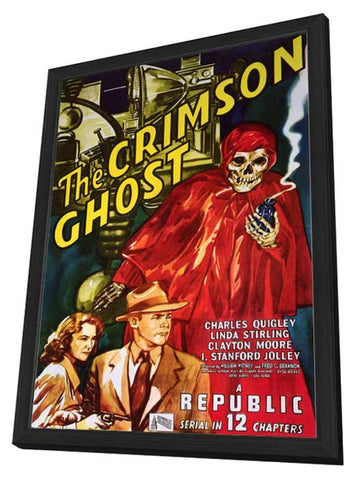 The Crimson Ghost 11 x 17 Movie Poster - Style A - in Deluxe Aluminum Frame