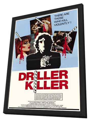 Driller Killer 11 x 17 Movie Poster - Style A - in Deluxe Aluminum Frame