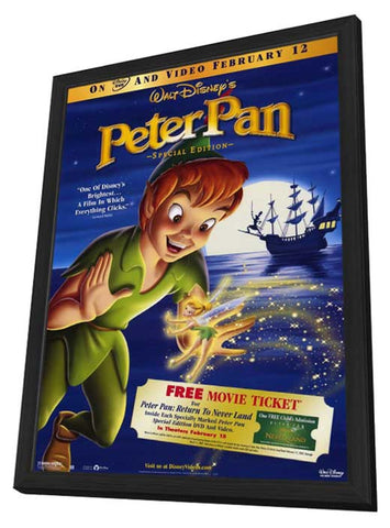 Peter Pan: Special Edition 11 x 17 Movie Poster - Style A - in Deluxe Aluminum Frame