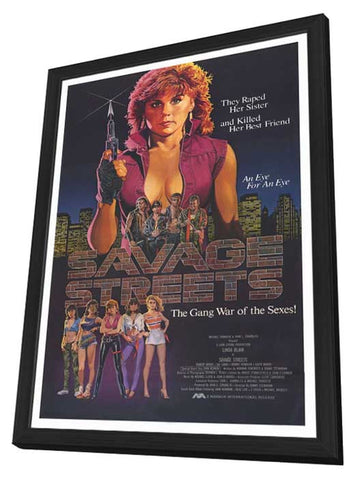 Savage Streets 11 x 17 Movie Poster - Style A - in Deluxe Aluminum Frame