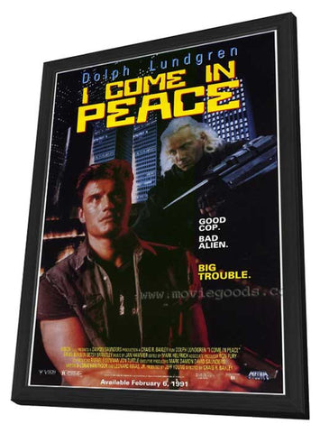 I Come in Peace 11 x 17 Movie Poster - Style B - in Deluxe Aluminum Frame