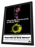 Four Flies on Grey Velvet 11 x 17 Movie Poster - Style A - in Deluxe Aluminum Frame