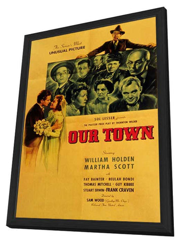 Our Town 11 x 17 Movie Poster - Style A - in Deluxe Aluminum Frame