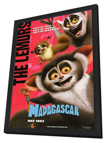 Madagascar 11 x 17 Movie Poster - Style H - in Deluxe Aluminum Frame
