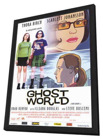 Ghost World 11 x 17 Movie Poster - UK Style A - in Deluxe Aluminum Frame