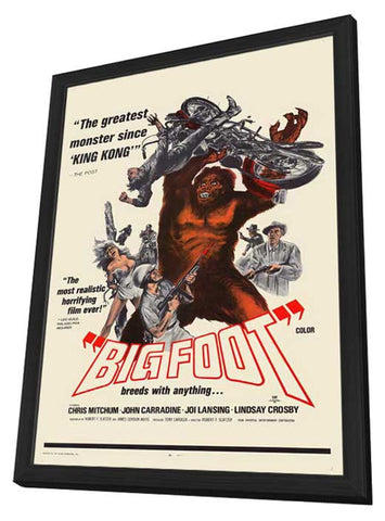 Bigfoot 11 x 17 Movie Poster - Style A - in Deluxe Aluminum Frame
