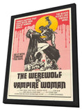 Werewolf vs. the Vampire Women 11 x 17 Movie Poster - Style A - in Deluxe Aluminum Frame