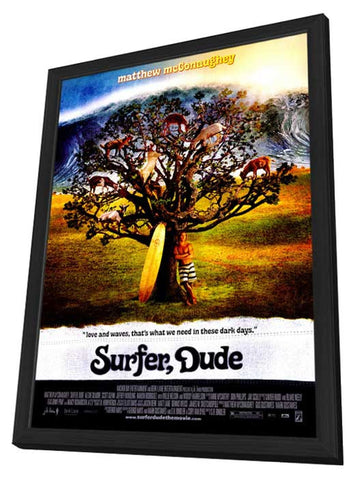 Surfer, Dude 11 x 17 Movie Poster - Style A - in Deluxe Aluminum Frame