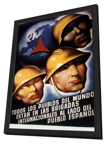 The Good Fight: The Abraham Lincoln Brigade in the Spanish Civil War 11 x 17 Movie Poster - Spanish Style A - in Deluxe Wood Frame