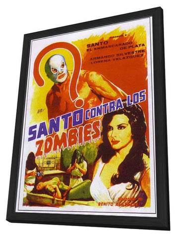 Invasion of the Zombies 11 x 17 Movie Poster - Mexican Style A - in Deluxe Wood Frame