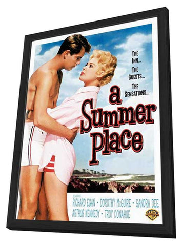 A Summer Place 11 x 17 Movie Poster - Style A - in Deluxe Aluminum Frame