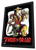 7 Faces of Dr. Lao 11 x 17 Movie Poster - Style B - in Deluxe Aluminum Frame